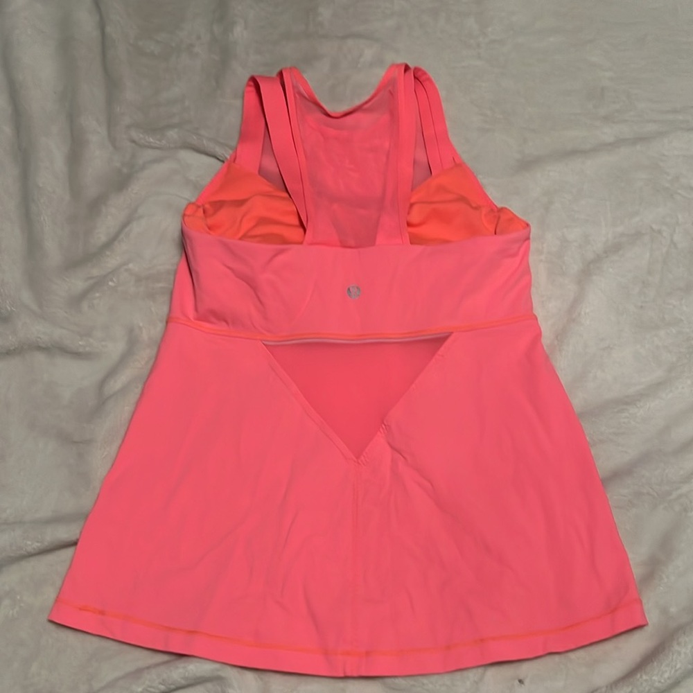 Pink Lululemon Tank With Mesh - Picture 2 of 5